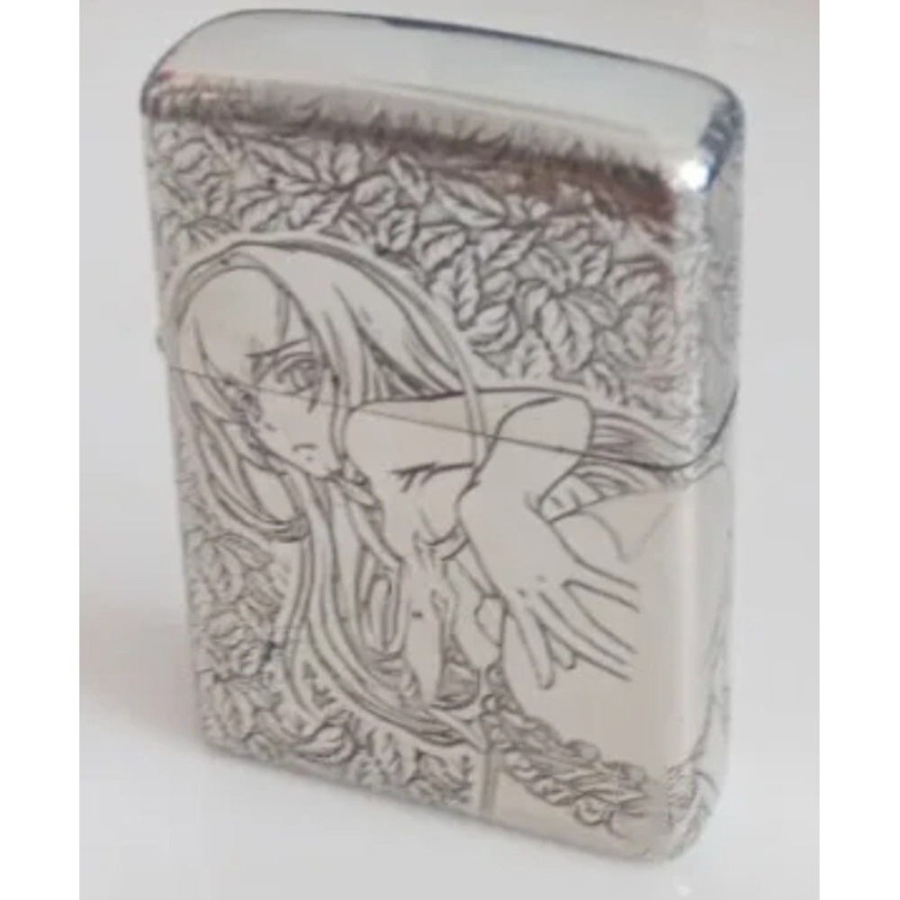 Zippo Lighter With An Engraved Sexy Nude Woman, Polished, Multi Sided - Picture 1 of 6